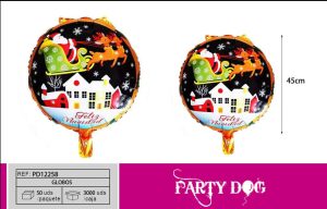 GLOBOS METALICO NAVIDAD 18 PULGADA 50PCS