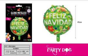 GLOBO METALICO NAVIDAD 18 PULGADA