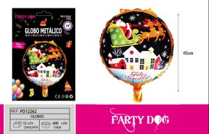 GLOBO METALICO NAVIDAD 18 PULGADA