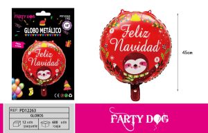 GLOBO METALICO NAVIDAD 18 PULGADA