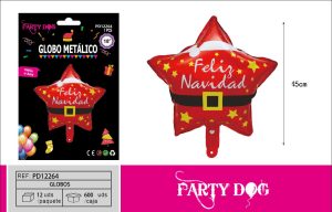 GLOBO METALICO NAVIDAD 18 PULGADA