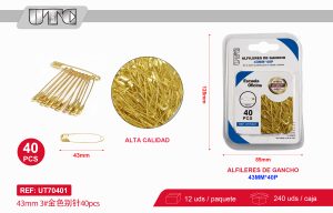 ALFILERES DE GANCHO 43MM*40PCS