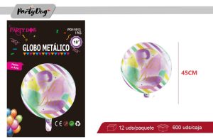 GLOBO METALIZADO 45CM FELIZ DIA