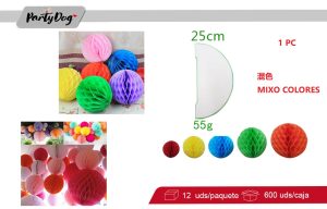 ESFERA HONEYCOMB 25CM 1PC
