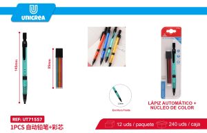 PORTAMINAS+MINAS COLORES 0.7MM