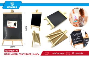 PIZARRA NEGRA CON TRIPODE 25*48