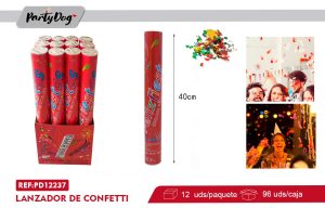 lanzador de confetti 40cm 20G X12