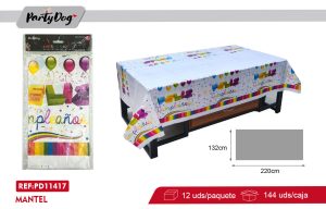 MANTEL  PLASTICO 132*220CM