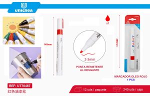MARCADOR OLEO ROJO