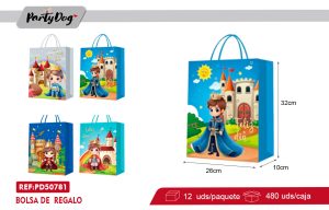 BOLSA DE REGALO PRINCIPE M 26X10X32CM X12UNI