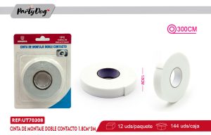 CINTA DE ESPUMA DOBLE CONTACTO 1.8CM*3M