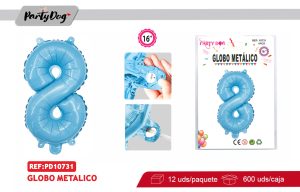 GLOBO METALICO 16″AZUL 8