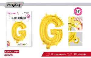 GLOBO METALICO 16″DORADO G