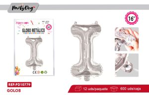 GLOBO METALICO 16″PLATEADO I