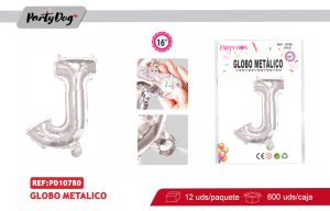 GLOBO METALICO 16″PLATEADO J