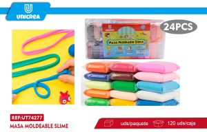 Masa Moldeable Slime 24 COLORES