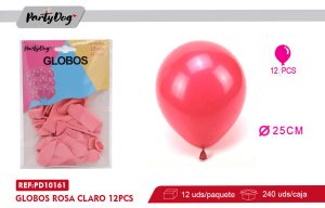 1.5G GLOBOS LATEX FUCSIA 12PCS 25CM