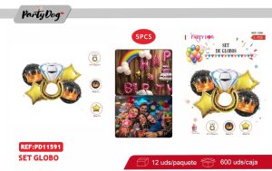SET DE GLOBOS 5PCS