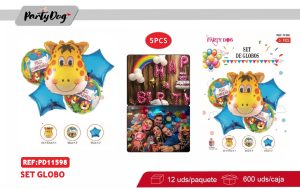 SET DE GLOBOS METALICO 5PCS