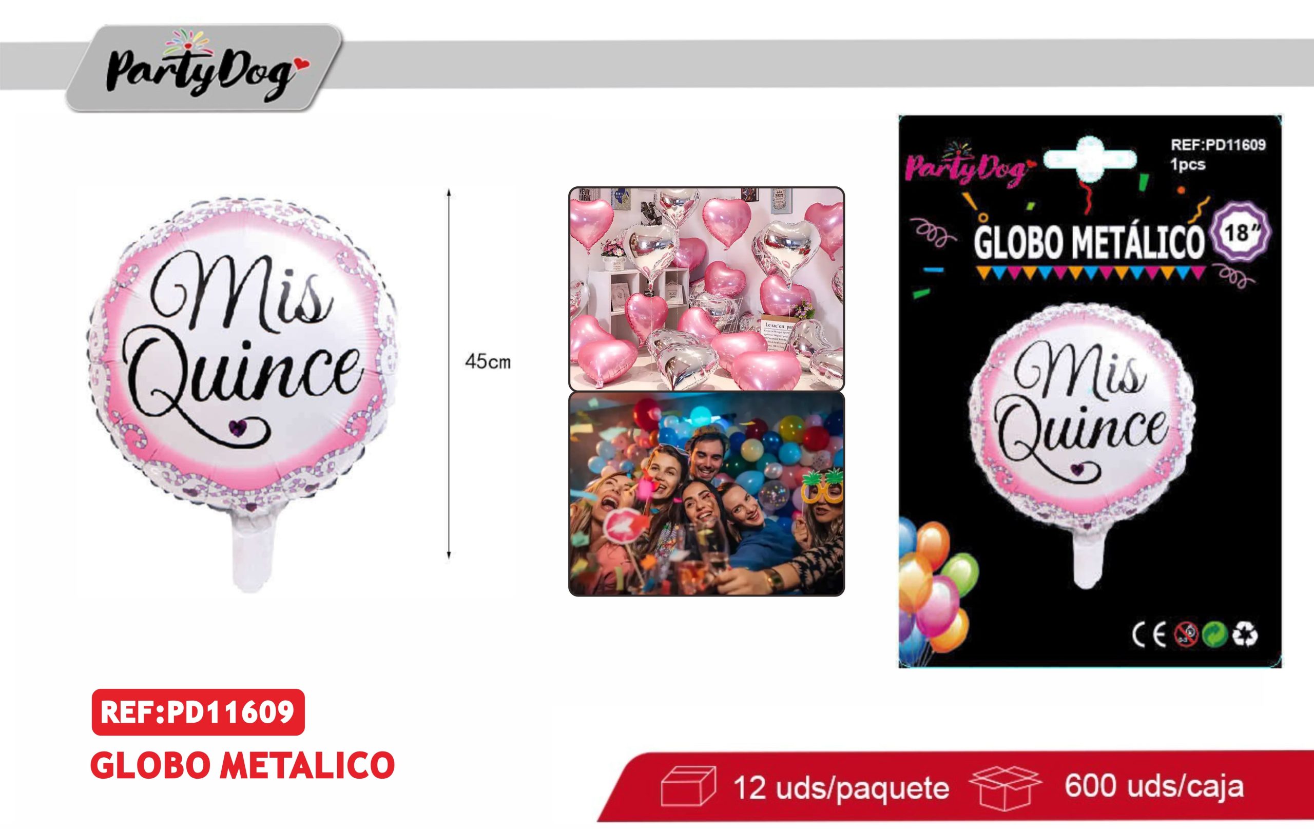 GLOBOS METALICO 18 PULGADA