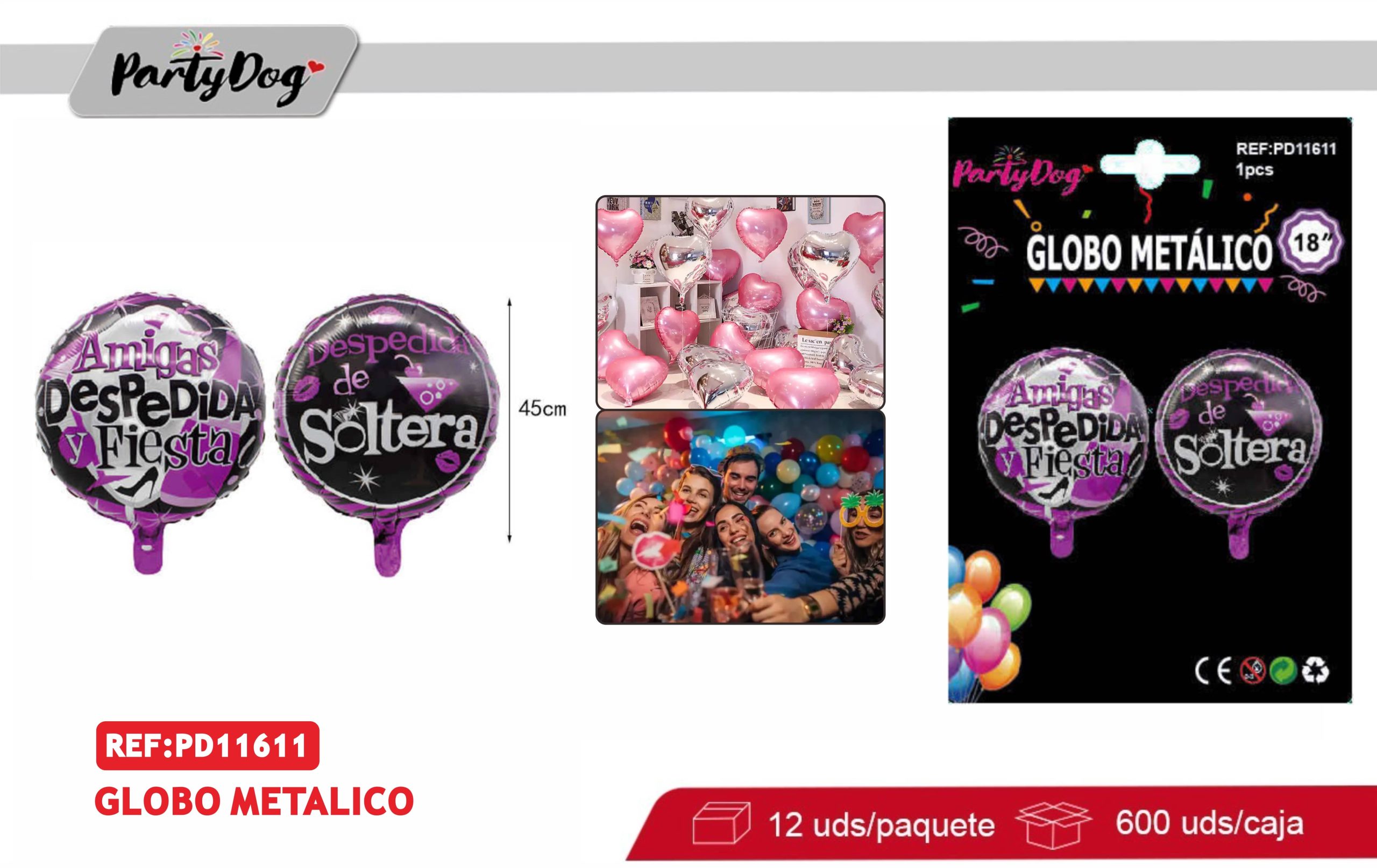 GLOBOS METALICO 18 PULGADA