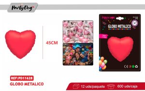 GLOBOS METALICO CORAZON 18 PULGADA ROJO