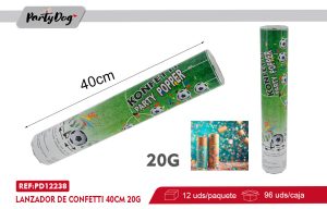 lanzador de confetti futbol 40cm 20G X12