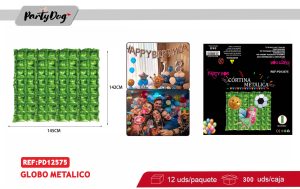 GLOBO MYLAR 145X142CM 4PCS VERDE