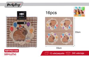 SERVILLETAS  Kapibala 33CM 16PCS