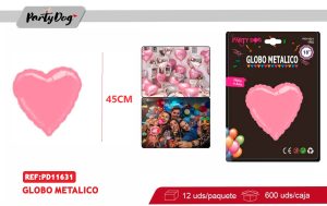 GLOBOS METALICO CORAZON 18 PULGADA RODADO