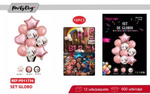 SET DE GLOBOS 10PCS