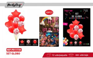 SET DE GLOBOS 10PCS