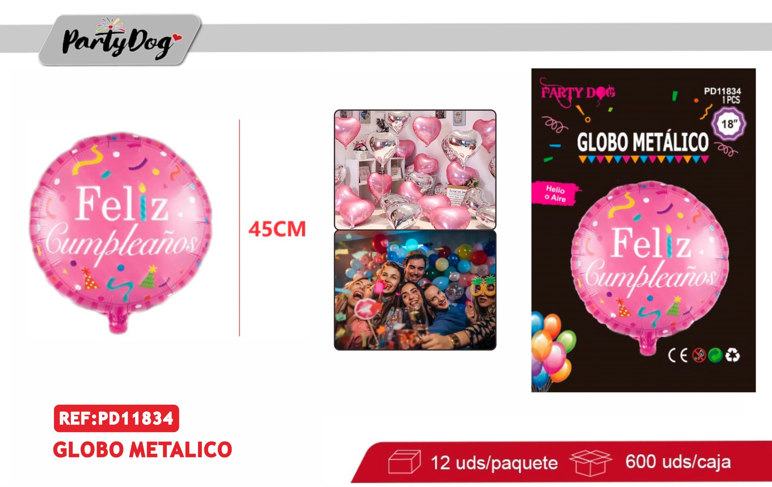 GLOBO METALICO 18PULGADA