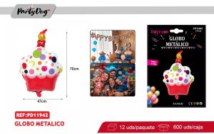 Globo metálico CAKE 47*70CM