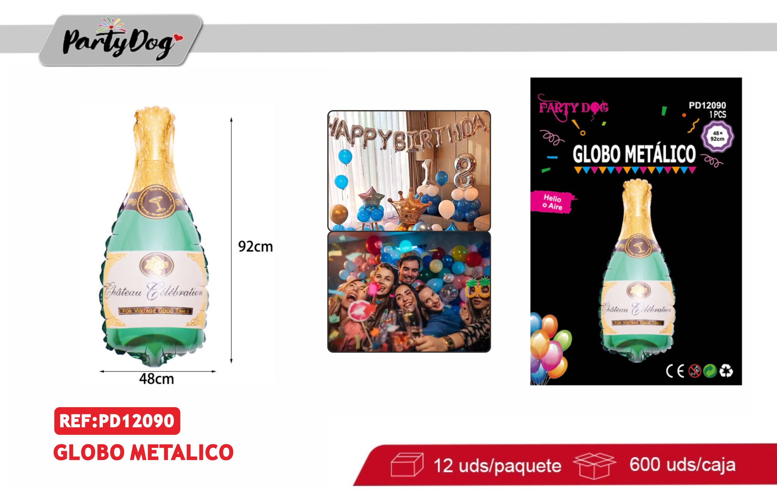 Globo metálico 48*92cm