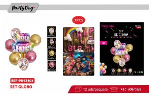 SET DE GLOBOS 7PCS