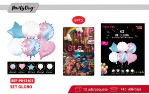 SET DE GLOBOS BABY 6PCS