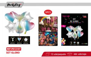 SET DE GLOBOS 5PCS