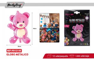 MINI GLOBO METALICO OSO RODADO