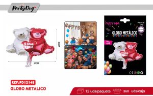 MINI GLOBO METALICO ANIMALES