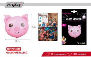 MINI GLOBO METALICO ANIMAL