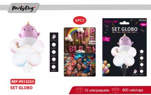 SET GLOBOS 6PCS