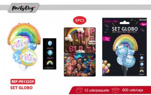 SET GLOBOS 5PCS