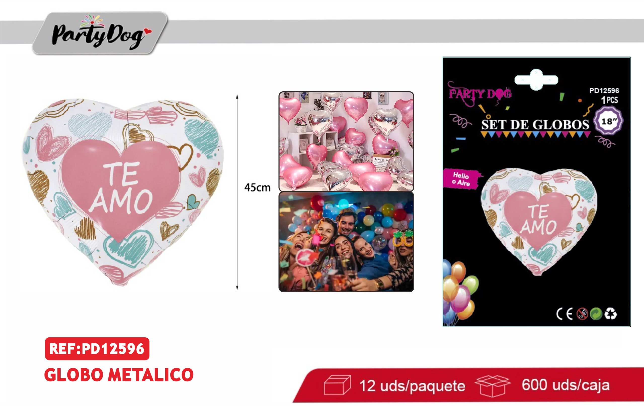 GLOBO METALICO AMOR 18 PULGADA