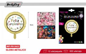 GLOBO METALICO FELIZ CUMPLEAÑOS 18PULGADA
