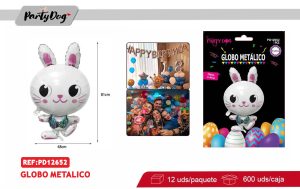 GLOBO METALICO PASCUA 81X48CM