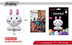 GLOBO METALICO PASCUA 50*88cm