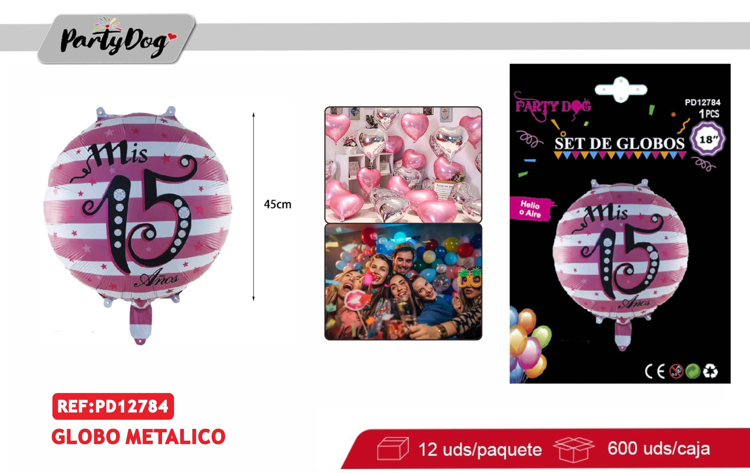 GLOBO METALICO 18PULGADA