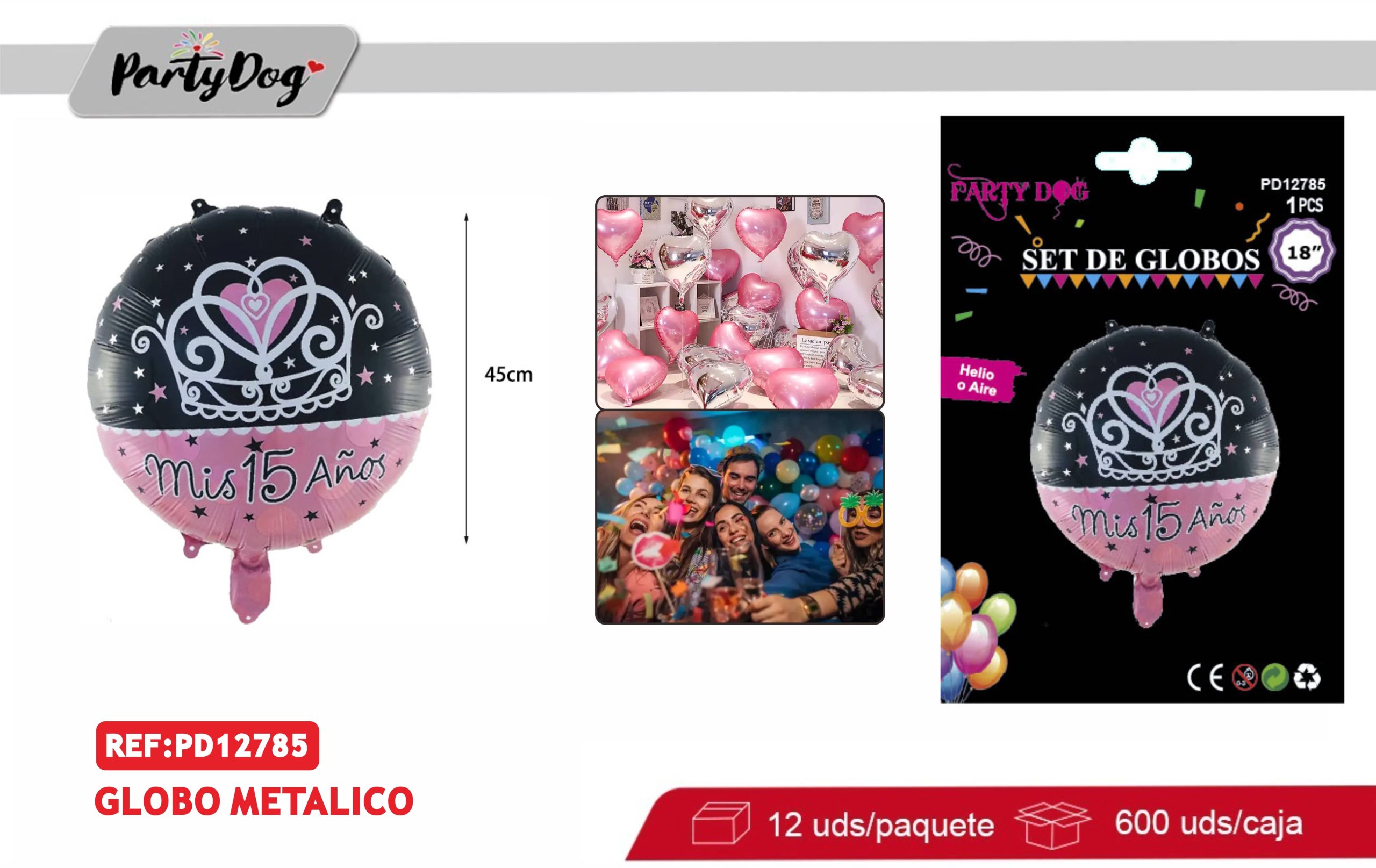 GLOBO METALICO 18PULGADA