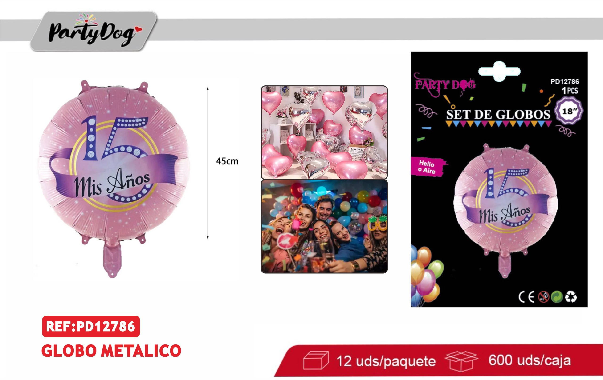 GLOBO METALICO 18PULGADA